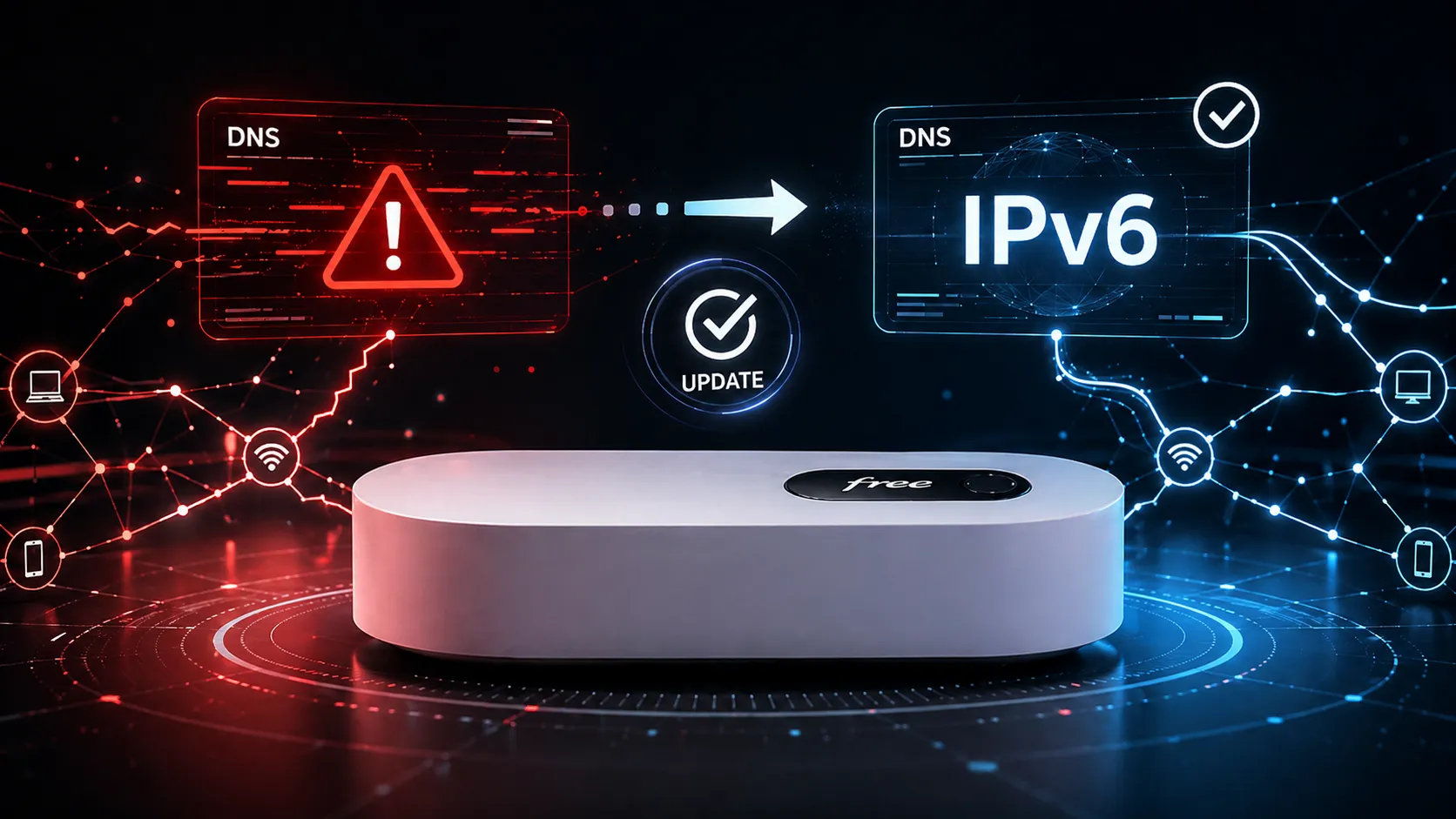 Mise à jour Freebox : Free corrige le bug technique DNS en IPv6