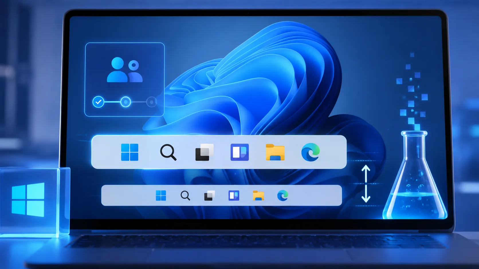 Windows 11 simplifie son programme Insider et teste une barre des tâches redimensionnable