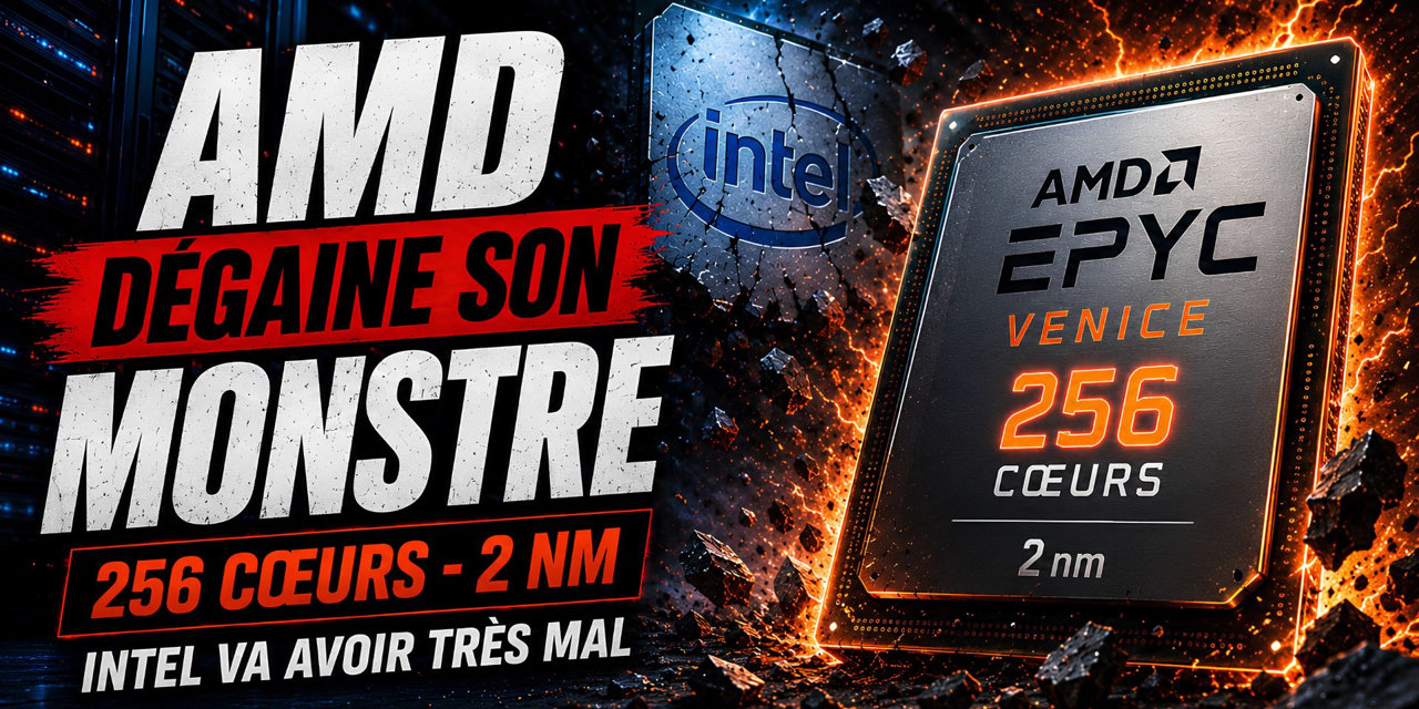 AMD met en production son Epyc Venice : 256 cœurs et un énorme coup de pression sur Intel