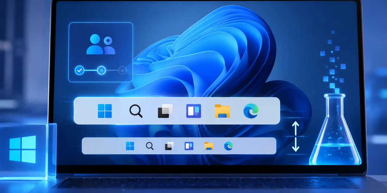 Windows 11 simplifie son programme Insider et teste une barre des tâches redimensionnable