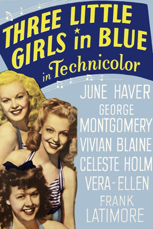 three little girls in blue