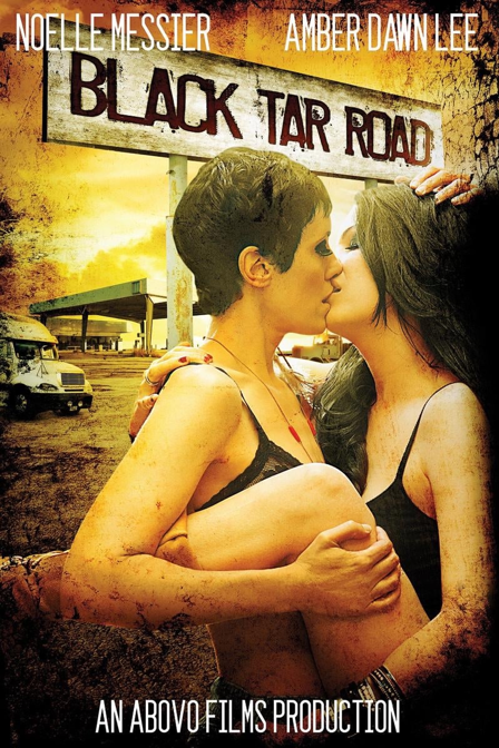 black tar road