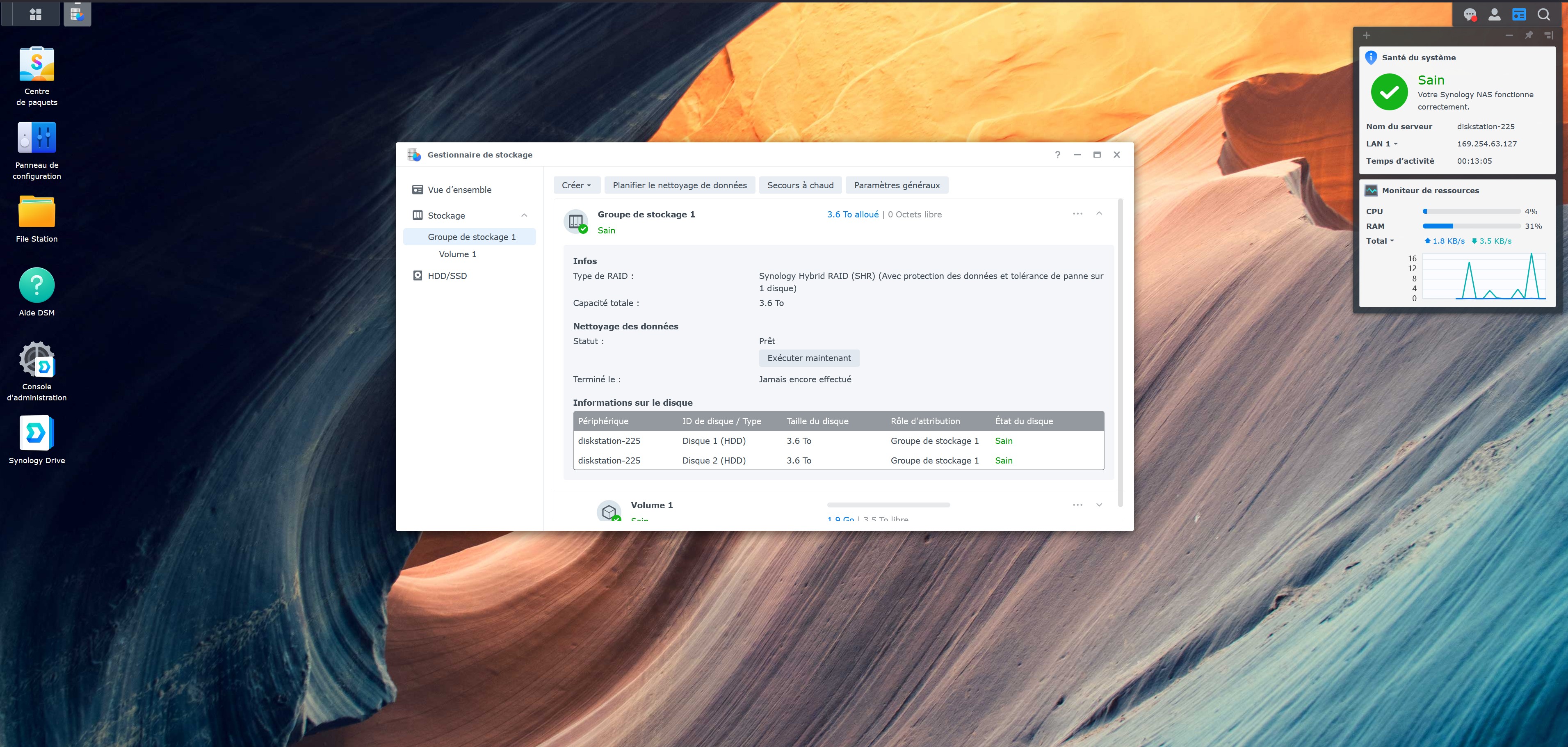 Test du Synology DiskStation DS225+ : un NAS 2 baies compact qui mise sur DSM et le 2,5 GbE – figure 13