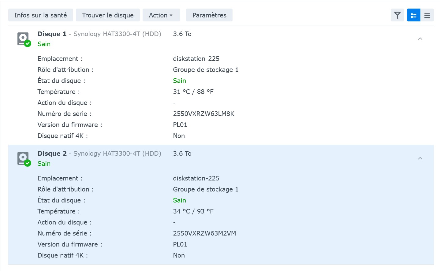 Test du Synology DiskStation DS225+ : un NAS 2 baies compact qui mise sur DSM et le 2,5 GbE – figure 18