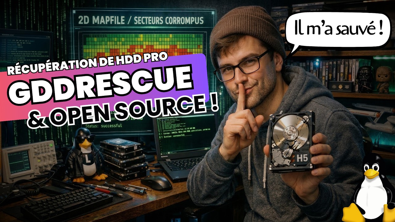 GDDRescue a sauvé mes données : ce logiciel Open Source peut récupérer un disque mourant 😱