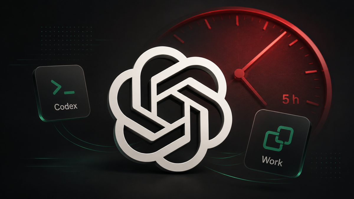 ChatGPT Plus : la limite de 5 heures revient pour Codex et Work