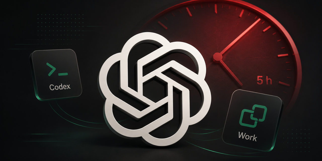 ChatGPT Plus : la limite de 5 heures revient pour Codex et Work