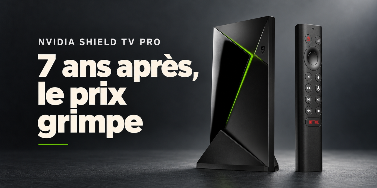 NVIDIA Shield TV Pro : le prix grimpe à 299 €, sans nouveau matériel