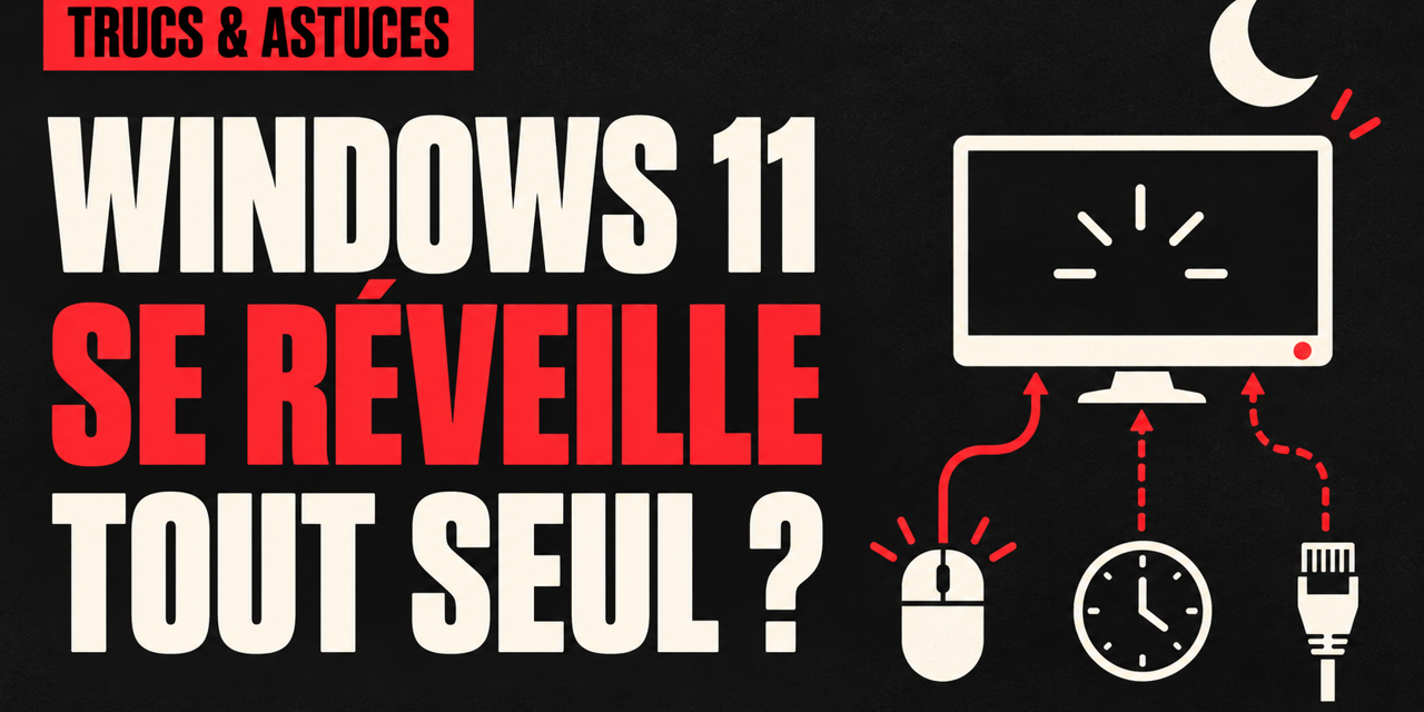 Windows 11 se réveille tout seul : trouver ce qui rallume le PC