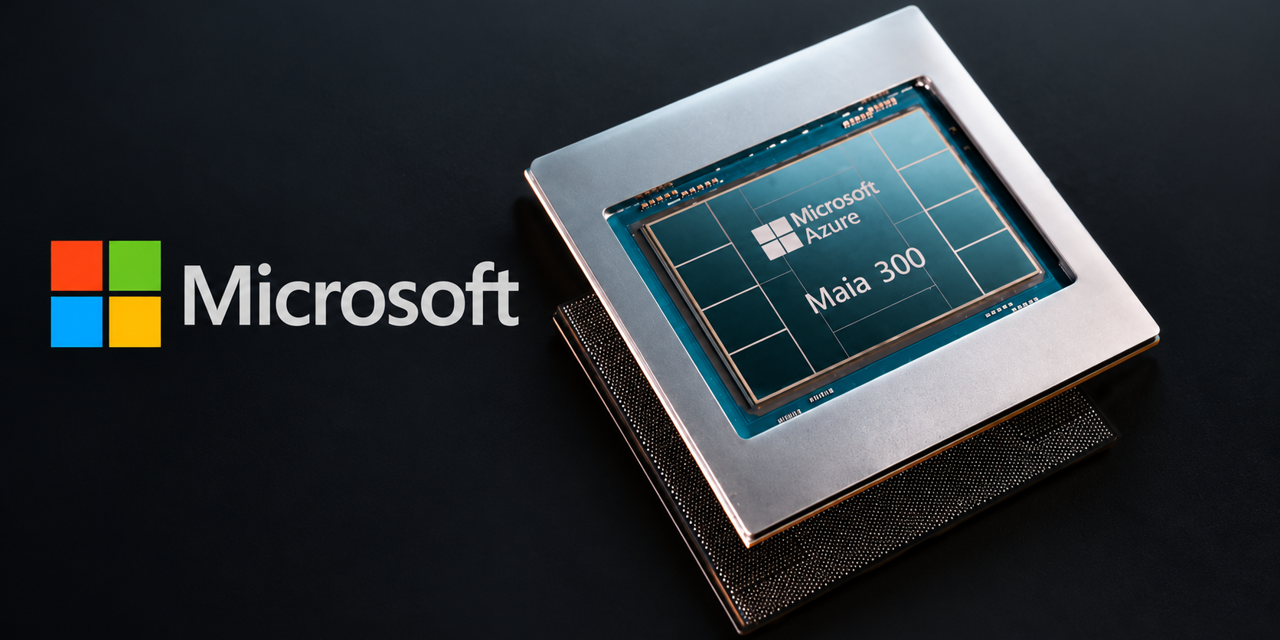 Microsoft dévoile Maia 300 : sa nouvelle puce IA promet 40 % de tokens en plus par watt