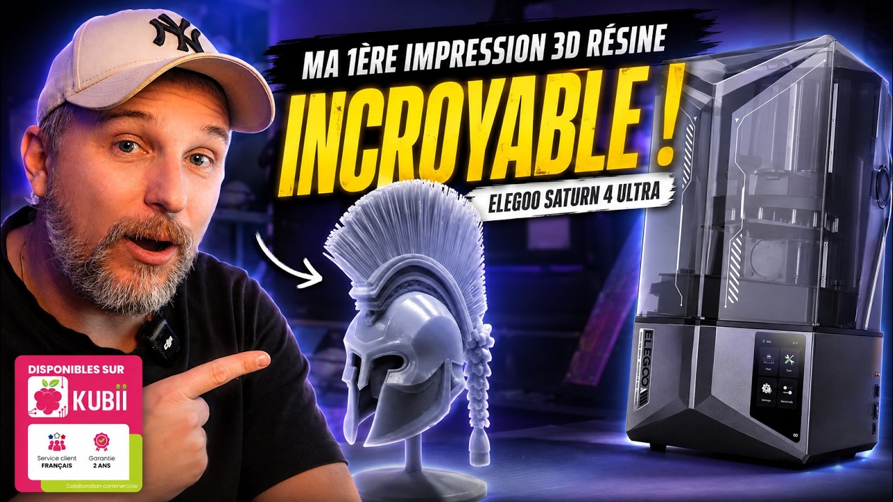 Ma 1ère impression 3D résine… Résultat INCROYABLE avec l’Elegoo Saturn 4 Ultra !