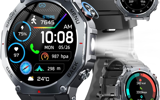 Jugeman Montre Connectée GPS Homme Femme 1.43" AMOLED