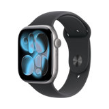 Apple Watch Series 11 - GPS 46 mm avec boîtier Gris sidéral et Bracelet Sport Noir