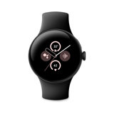 Google Pixel Watch 2 – Boîtier en Aluminium Noir Mat – Bracelet Sport Noir Volcanique – Wi-FI