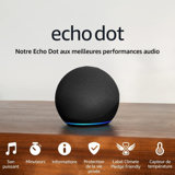 Echo Dot | Enceinte connectée Bluetooth et Wi-Fi au son puissant