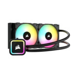 Refroidisseur de CPU Corsair H100x RGB ELITE - Sockets Intel LGA 1700, 1200, 115X, 2066, AMD AM5/AM4 - Noir