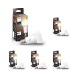 Lot de 5 Philips Hue White 75W - 1100 lumen - ampoules LED connectée E27