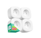 Meross lots de 4 prises connectées WiFi avec Alexa, Google Home et SmartThings