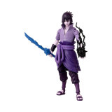 Bandai - Anime Heroes : Naruto Shippuden - Figurine Sasuke Anime Heroes 17 cm - Uchiwa Sasuke Rinnegan/Mangekyo Sharingan