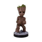 Cableguys Les Gardiens de la Galaxie Figurine Gaming Bébé Groot - Support Manette ou Smartphone - Câble USB Inclus - 20 cm