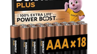 Piles Duracell AAA Plus Alcalines Lot de 18