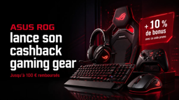 ASUS ROG lance son cashback gaming gear : jusqu’à 100 € remboursés et 10 % de bonus avec ce code promo