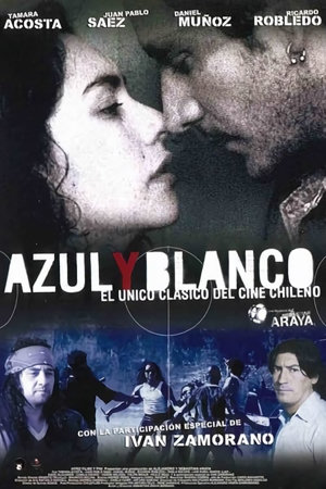 azul y blanco