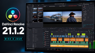 DaVinci Resolve 21.1.2 : montage affiné, IA accélérée et correctifs d’export
