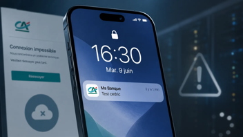 Crédit Agricole : la notification « Test cedric » était bien une erreur interne