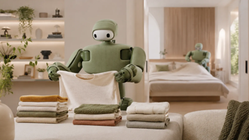 Isaac 1 : ce robot domestique veut plier le linge, faire les lits et ranger la maison