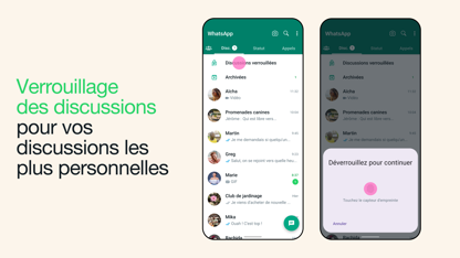 WhatsApp : Vous pouvez désormais "cacher" des conversations confidentielles
