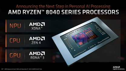 AMD dévoile les Ryzen 8040 : les perfs IA en ligne de mire !