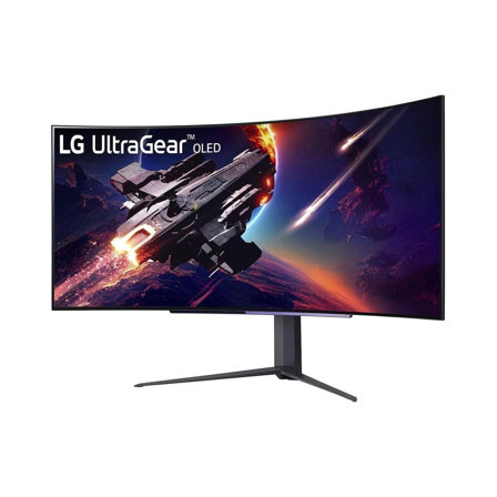 LG Ultragear™ 45GR95QE-B Ecran PC Gaming OLED incurvé 45" -UWQHD (3440x1440), 0.03ms GtG 240Hz, HDR 10, AMD FreeSync Premium, NVIDIA G-Sync