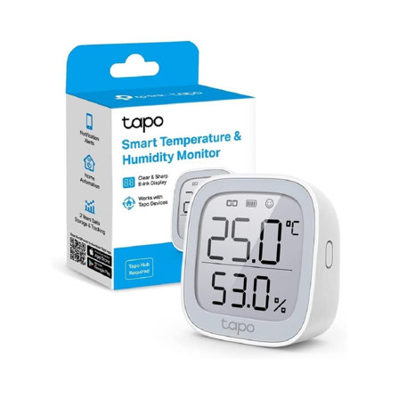 Moniteur de température et d'humidité connecté Tapo T315, avec écran E-Ink 2,7", capteur suisse de haute précision