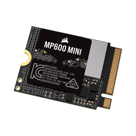 Corsair MP600 Mini 1 to M.2 2230 NVMe PCIe x4 Gen4 2 SSD - Jusqu'à 4 800 Mo/Sec en Lecture Séquentielle
