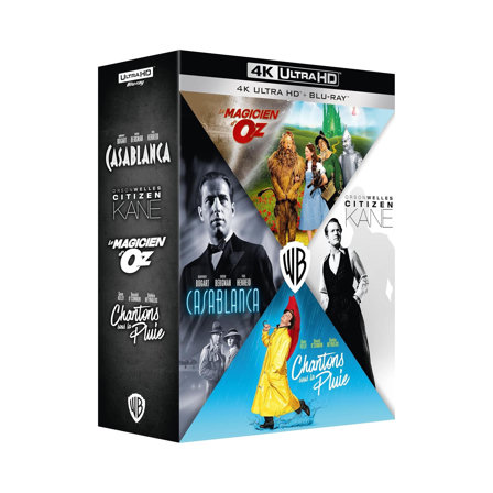 Casablanca + Citizen Kane + Le Magicien d'Oz + Chantons sous la Pluie - Edition 4K Ultra HD + Blu-ray