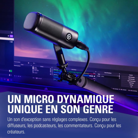 Micro XLR Elgato Wave DX - dynamique cardioïde, suppression de bruit - Mac et PC