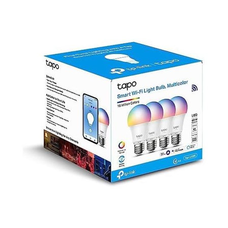 Tapo L530E Ampoule Connectée WiFi LED E27 Multicolore 2500K-6500K, Dimmable 8.7 W 806Lm avec Alexa et Google Home, Commande Vocale, Economie d'énergie