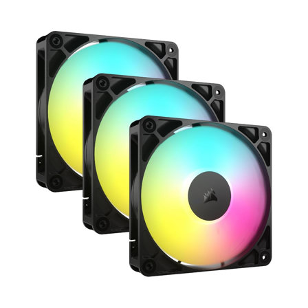 Ventilateurs PWM CORSAIR RS120 ARGB 120mm – Connexion Daisy-Chain - Roulement à Dôme Magnétique