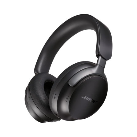 Bose QuietComfort Ultra Casque sans fil à réduction de bruit avec audio spatial, Casque supra-aural avec micro intégré, jusqu’à 24 h d’autonomie de la batterie, Noir