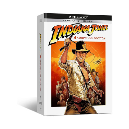 Indiana Jones 4 Films - Combo 4K Ultra-HD + 5 BLURAY - Coffret Digipack édition limitée + Poster mappemonde [Blu-ray]