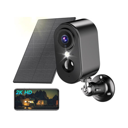 Camera Surveillance WiFi avec Panneau Solaire Pesair 2K