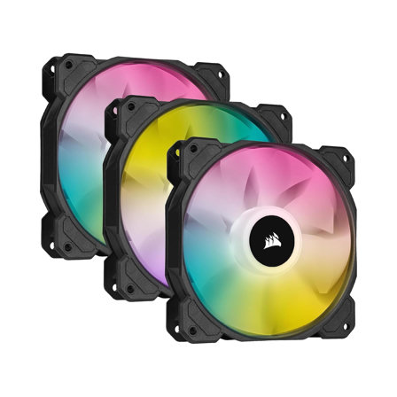 3 ventialteurs Corsair iCUE SP120 RGB ELITE