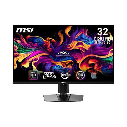 Ecrean OLED MSI MAG 321UP QD-OLED 3840 x 2160 Pixels 4K Ultra HD Noir