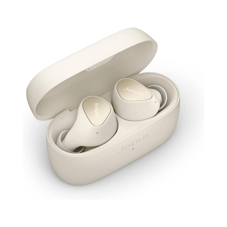 Jabra Elite 4 - Écouteurs sans Fil à réduction de Bruit Active - Beige Clair