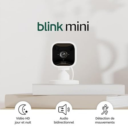Blink Mini – Caméra de Surveillance Intérieure HD à 14,99 €