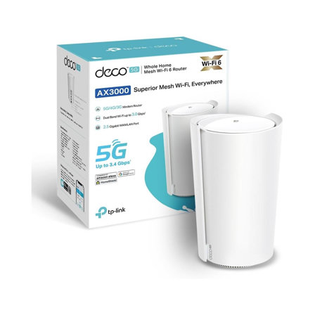 Routeur WiFi 6 TP-Link Routeur 5G Deco X3000-5G Mesh, Port 2.5G, 2 Ports Gigabit