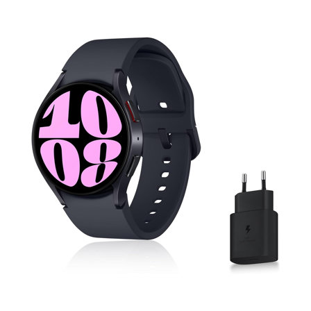 Montre Connectée Samsung Galaxy Watch6 avec Chargeur, 40mm, Graphite