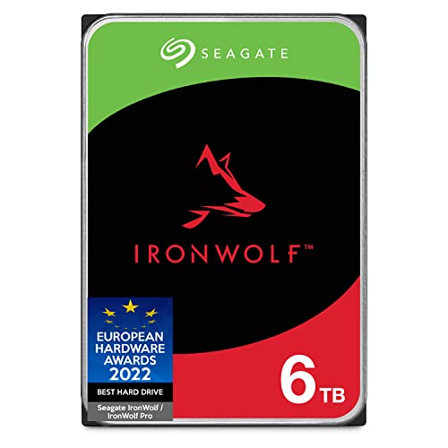 Disque Dur Seagate IronWolf 6 3,5" SATA 6 Gbit/s 5400 TR/Min, 256 Mo de mémoire Cache