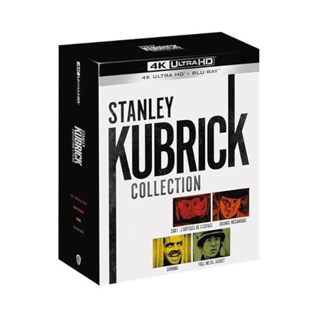 Coffret Stanley Kubrick - Collection : 2001, l'odyssée de l'espace + Full Metal Jacket + Shining + Orange mécanique - édition 4K Ultra HD + Blu-Ray